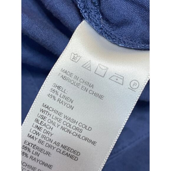 Urban Outfitters Womens Blue Sleeveless V-Neck Wide Leg Romper Jumpsuit Size S - Picture 4 of 4